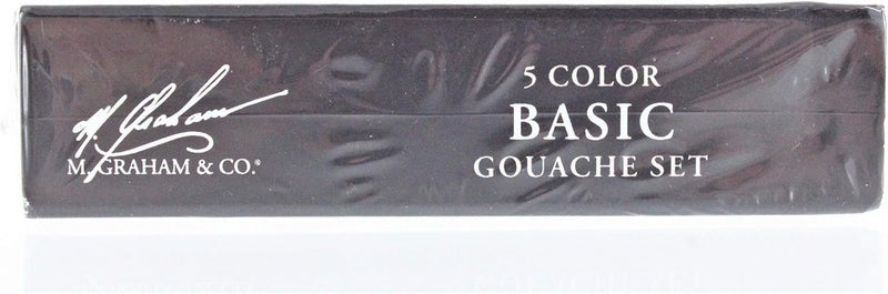 M. Graham & Co. 5 Color Basic Gouache Paint Set - 0.5 Fl Oz Tubes - Image 3