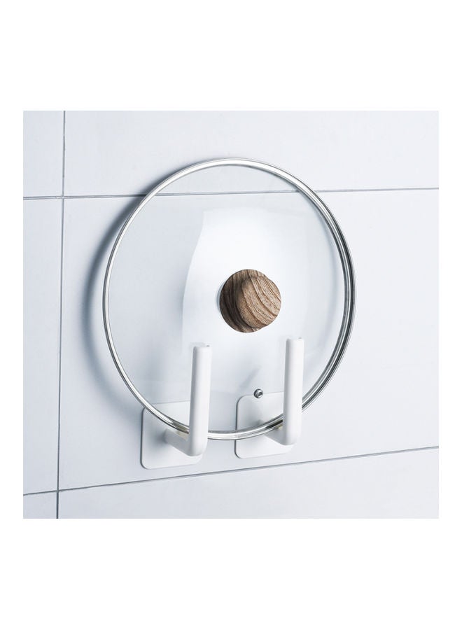 2-Piece Wall Mounted Paper Towel Holder White 11.6x7cm - Image 5