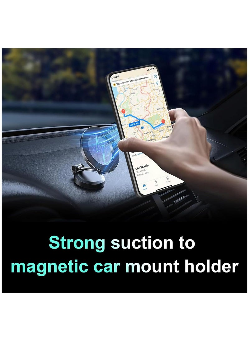 [1+2 Sets] For Honor X8c 4G Case & Screen Protector Slide Camera Cover with Magnetic Car Mount 2 Pieces Tempered Glass Screen Protector - Image 2