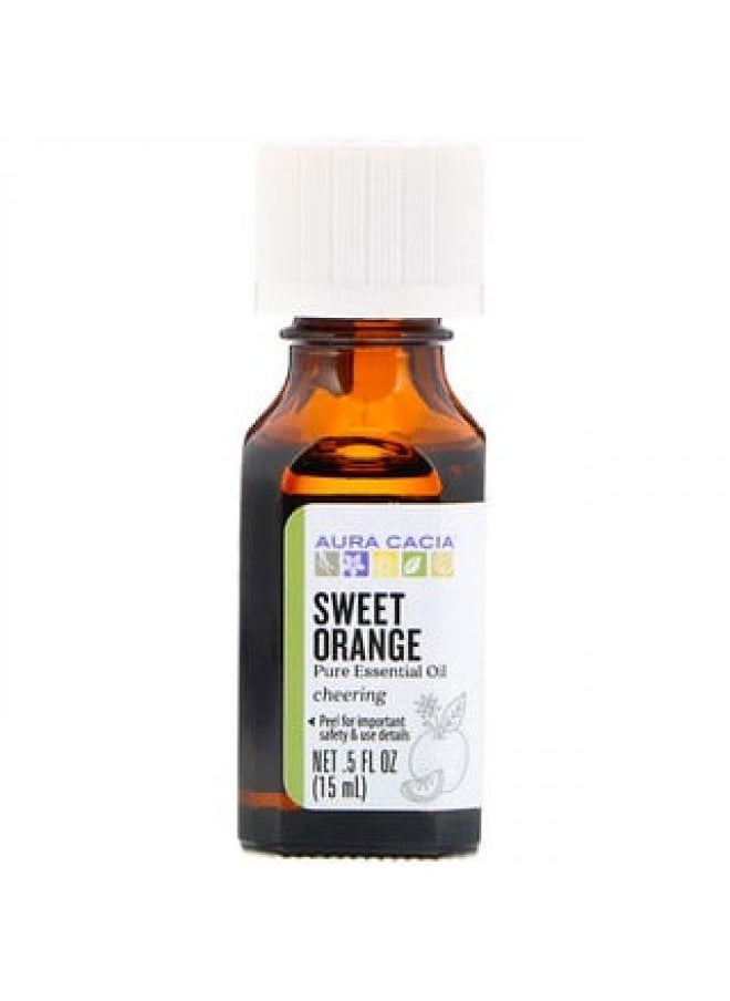 Aura Cacia Aura Cacia Pure Essential Oil Sweet Orange 0.5 fl oz 15 ml 