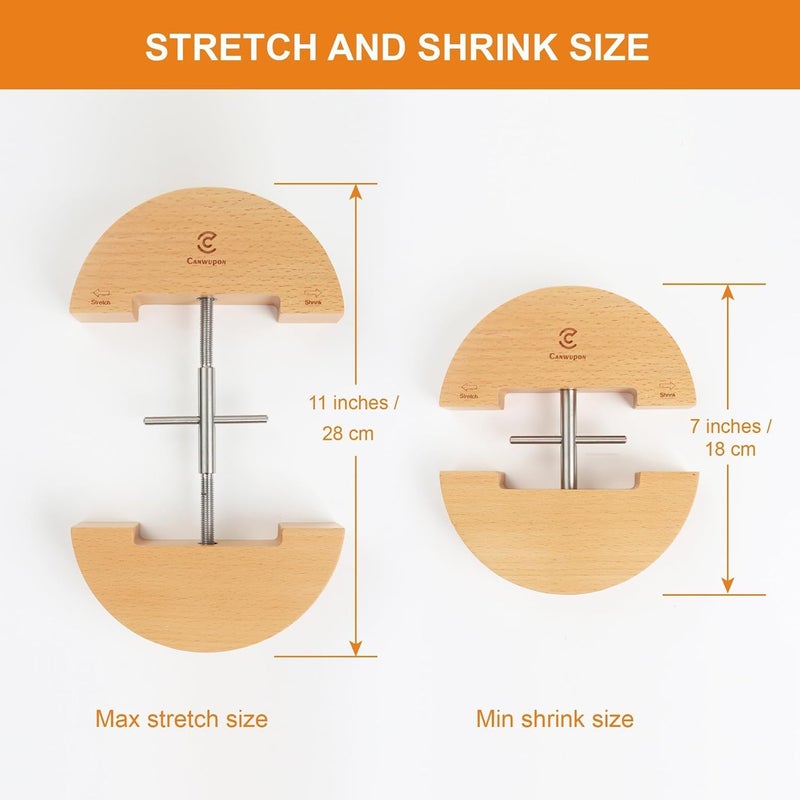 CANWUPON Hat Stretcher for Fitted Hats and Men Cowboy Hat - Jack Stretcher,The Screw with The Handle is Easy to Stretch - Image 4