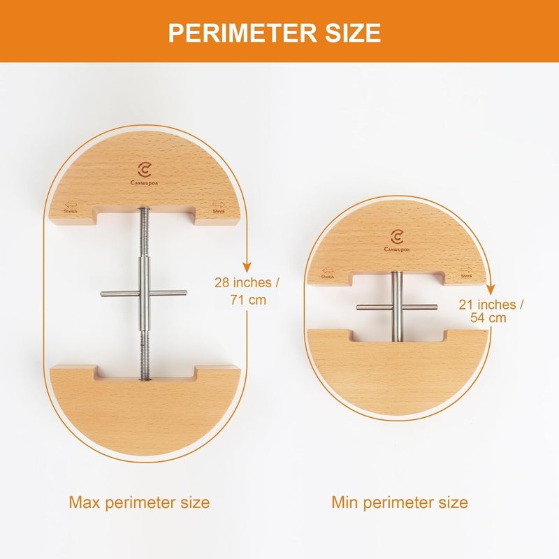 CANWUPON Hat Stretcher for Fitted Hats and Men Cowboy Hat - Jack Stretcher,The Screw with The Handle is Easy to Stretch - Image 5