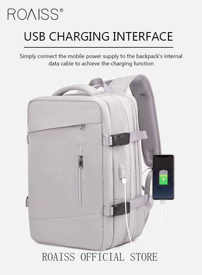 roaiss Carry-On Luggage Backpack Unisex Backpack with External Charging Interface, Wet and Dry Separation, Large Capacity Scientific Compartmentalized Backpack, Travel Backpack, Short-Distance Luggage Bag - Image 1