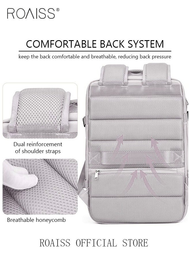 roaiss Carry-On Luggage Backpack Unisex Backpack with External Charging Interface, Wet and Dry Separation, Large Capacity Scientific Compartmentalized Backpack, Travel Backpack, Short-Distance Luggage Bag - Image 2