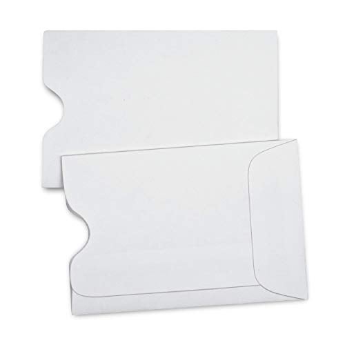 Guardian Gift Card Sleeves, Pack of 500 Blank Key Card Sleeves - Use as Credit Card Holder or Hotel Key Card Envelopes, 2 ⅜ Inches x 3 ½ Inches, White - Image 1