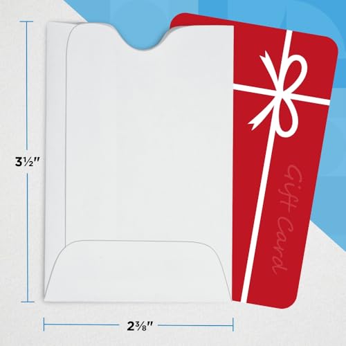 Guardian Gift Card Sleeves, Pack of 500 Blank Key Card Sleeves - Use as Credit Card Holder or Hotel Key Card Envelopes, 2 ⅜ Inches x 3 ½ Inches, White - Image 3