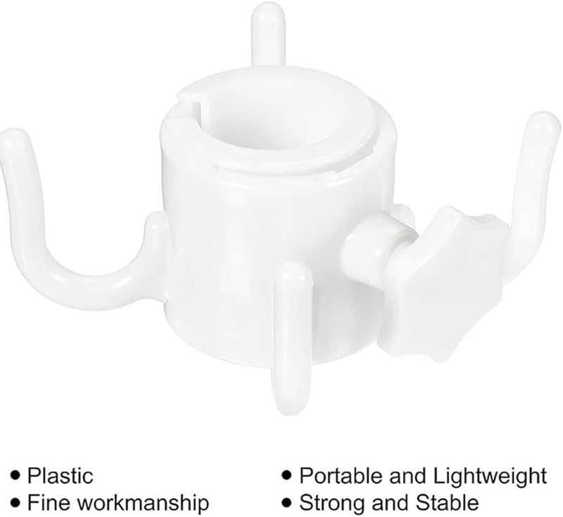 White Outdoor Beach Umbrella Hook Hanger Four Claws Storage Bag Space Saving - Image 5