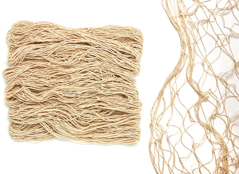 Bluetable زينة الشبك، زينة حفلات شبكة السمك لون طبيعي شبكة قطنية 48' x 144' بوصة. - Image 1