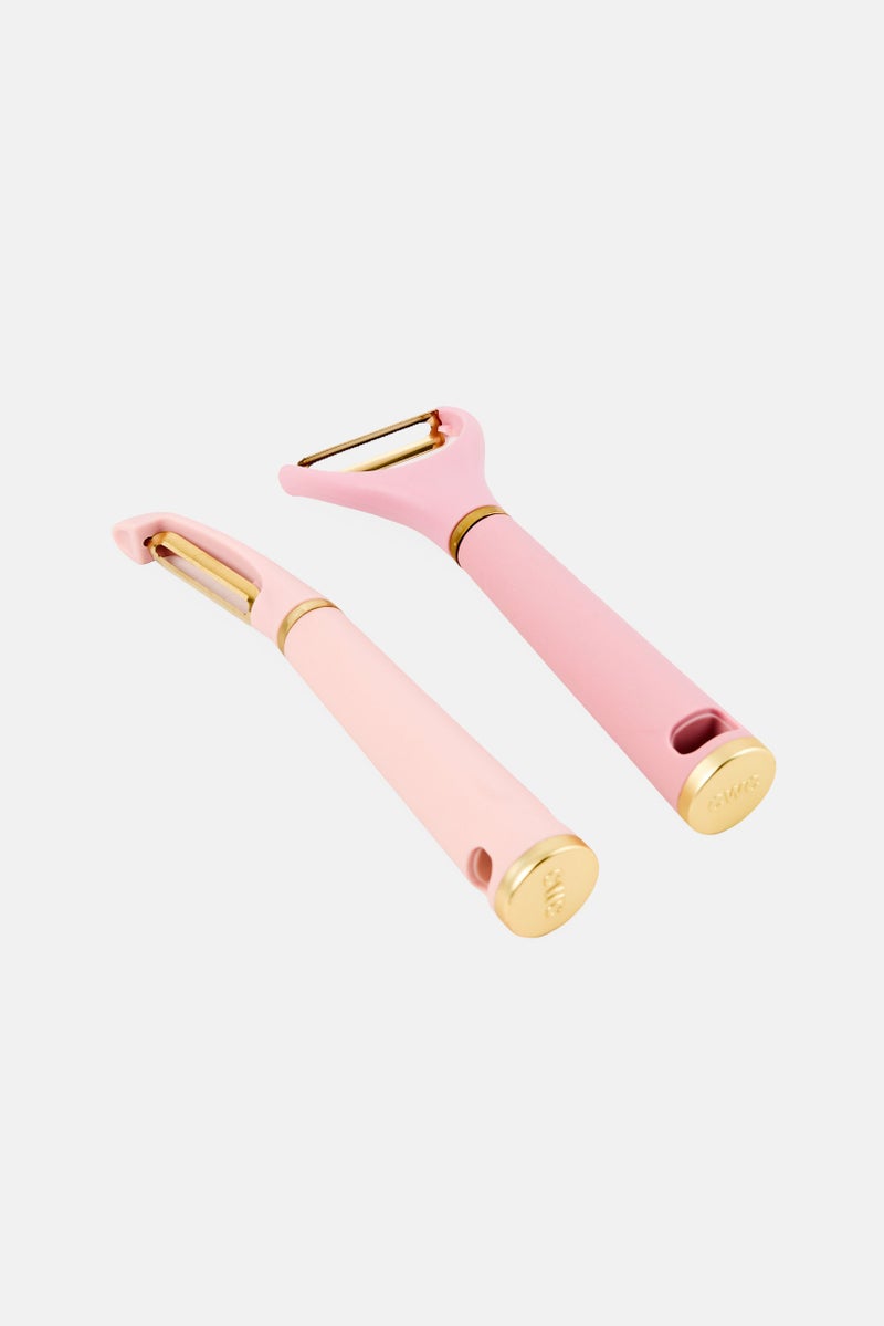 COOK WITH COLOR 2 Piece Peeler Set, Pink - Image 3