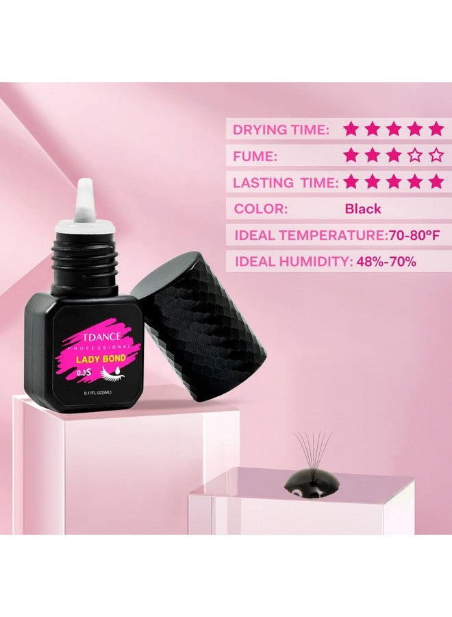 TDANCE Eyelash Extension Glue Lash Extension Adhesive/0.3 Sec Dry/Retention - 7 Weeks/Lash Extension Glue for Professional Lash Artist Use Only (0.17 fl. oz / 5ml) - Image 4
