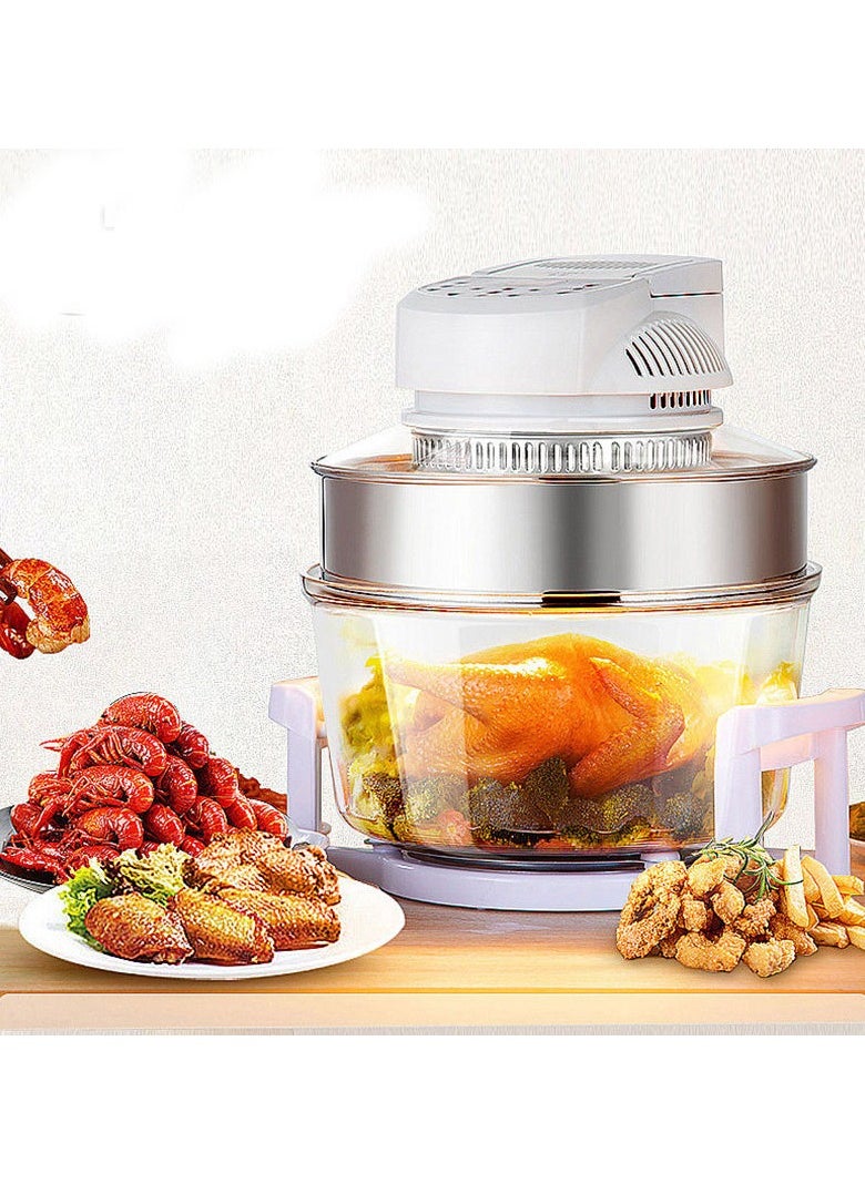 Generic - Professional Glass Round Household Use Electrical Tabletop Convection Halogen Oven - Image 1