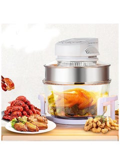 Generic Professional Glass Round Household Use Electrical Tabletop Convection Halogen Oven  - Image 2