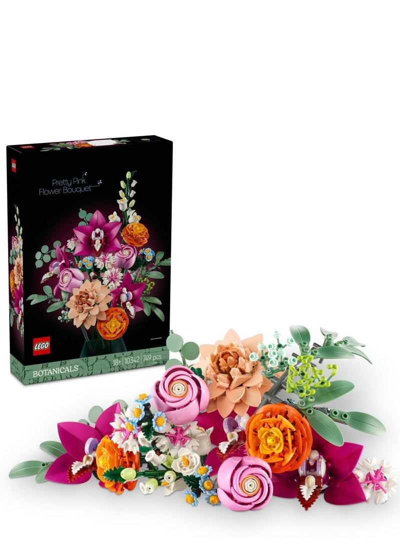 LEGO 10342 Pretty Pink Flower Bouquet - Image 1
