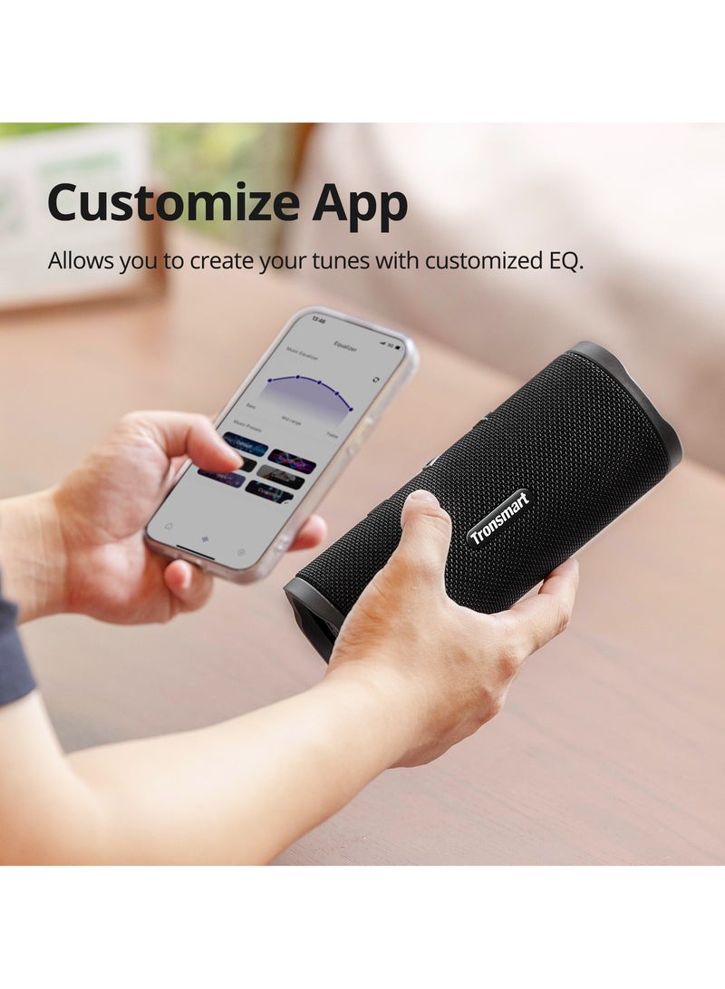 Tronsmart Mirtune C3: 24W Loud Stereo Sound, IPX7 Waterproof, TWS Pairing, 12H Playtime - Portable & Durable Outdoor Bluetooth Speaker (Black) - Image 4