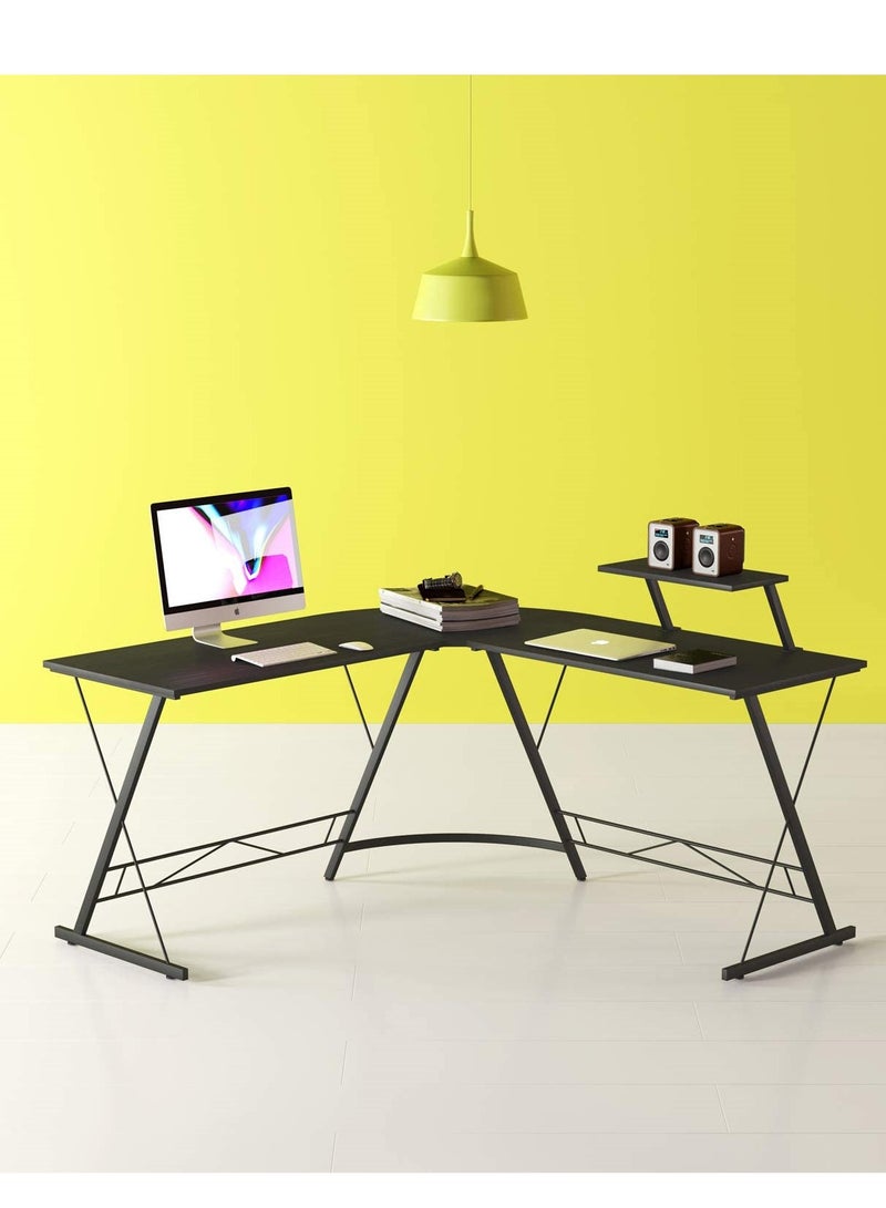 Generic Minimalist L-Shaped Corner Gaming Computer Desk Office Desk Student Desk  - Image 1