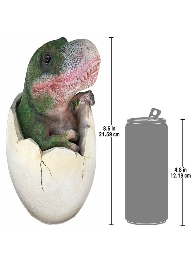 Design Toscano QM2728000 Baby Tyrannosaurus Rex Dino Egg Statue,Full Color - Image 5