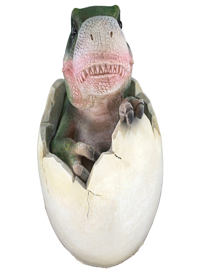 Design Toscano QM2728000 Baby Tyrannosaurus Rex Dino Egg Statue,Full Color - Image 3