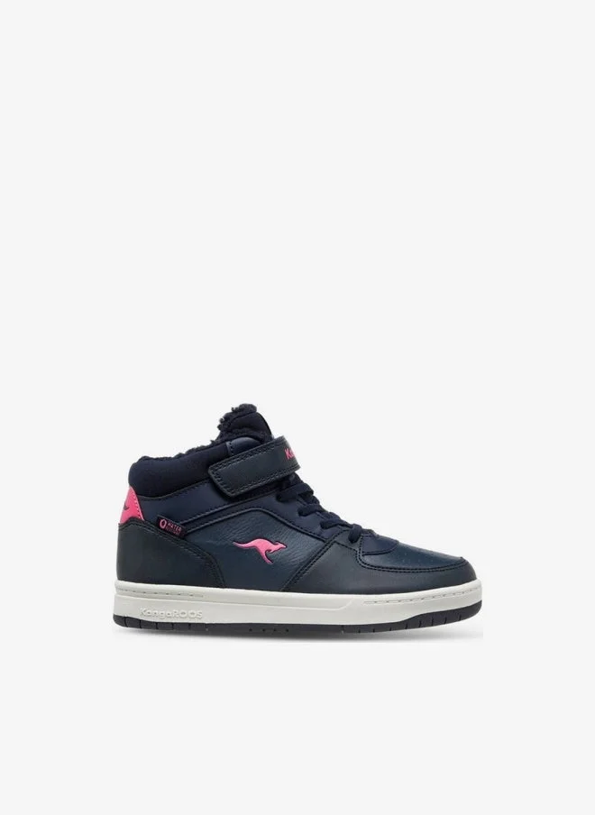 kangaROOS  Girls' Panelled High Top Shoes with Hook and Loop Closure for Women | Best Price UAE