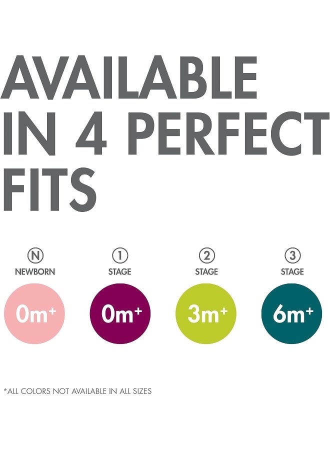 Tomy Jewl Silicone Orthodontic Pacifier - Baby Pacifier with Soothing Gem-Shaped Nipple - Comfortable Baby Pacifiers Support Natural Oral Muscular Development - Blue - 4 Count - 3-6 Months - Image 2