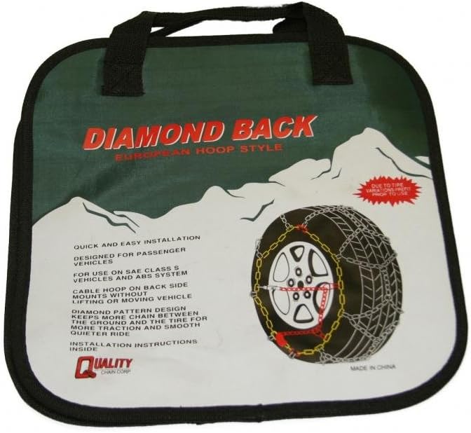 Diamond Back Passenger 3.7mm European Hoop Style Tire Chain (1547Q)