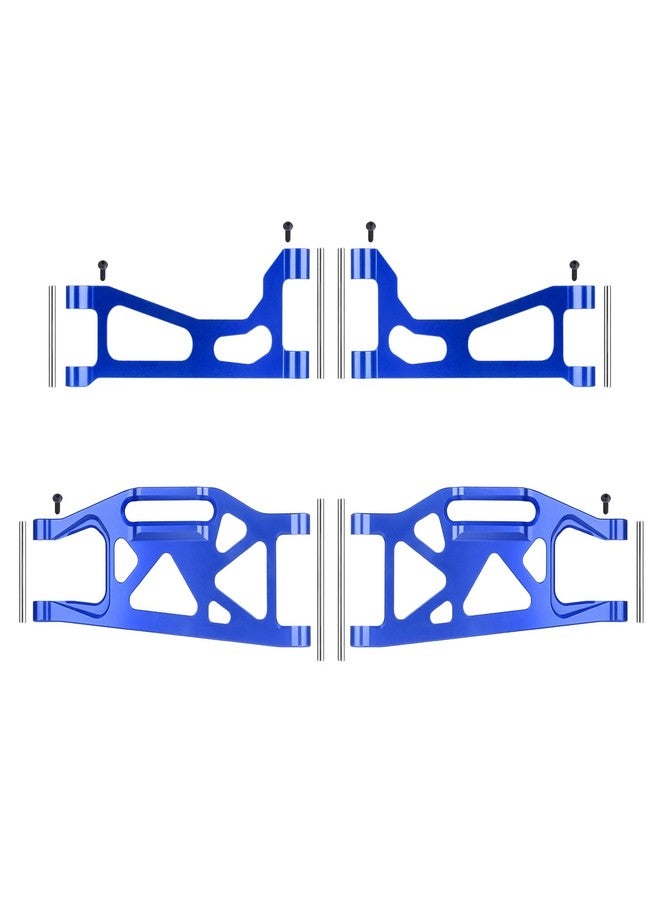HobbyPark Aluminum Suspension Arms Kit w/Pins for Traxxas WideMaxx Upgrades Front and Rear, Replacement of 8995 8998 8999 (Blue) - Image 4
