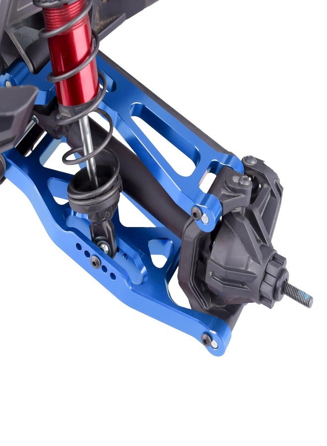 HobbyPark Aluminum Suspension Arms Kit w/Pins for Traxxas WideMaxx Upgrades Front and Rear, Replacement of 8995 8998 8999 (Blue) - Image 3