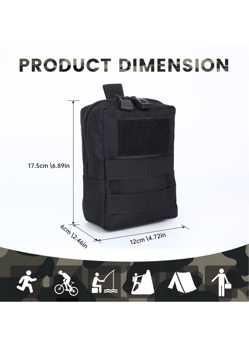 KASTWAVE 2pcs Tactical Molle Pouch EDC Utility Gadget Outdoor Men Waist Bag with Phone Belt Clip Holder Holster for Outdoor Hunting Camping Hiking Trekking - Image 5