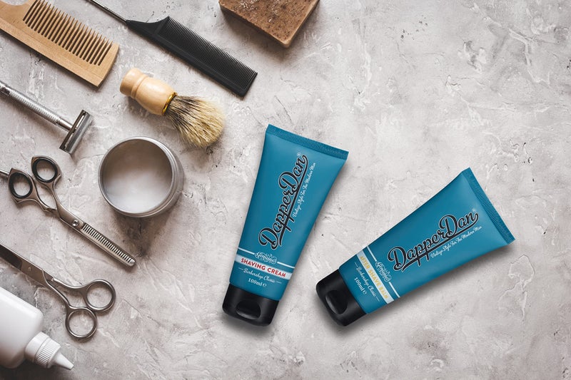 Dapper Dan Shave Cream, Mens Shaving Cream to Help Reduce Irritation, Leaves Skin Soft and Hydrated, Use With or Without a Shaving Brush, Classic Sandalwood Fragrance, 1 x 3.38 fl oz - Image 2