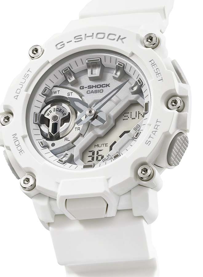 G-SHOCK ساعة يد رقمية مستديرة بحزام من الراتنج GMA-S2200-7ADR - Image 3