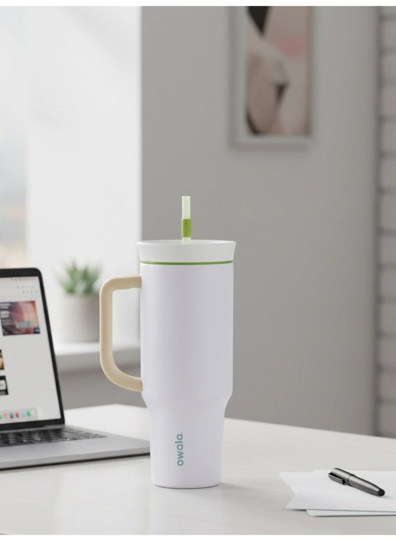 Owala Stainless - Steel Triple - Insulated Travel Mug,Features a Leak - Proof Lid, Straw, and Handle, BPA - Free, with a 40 - oz Capacity, and designed with a Splash Zone for added protection,Lost in Space - Image 3