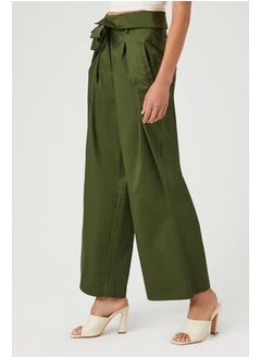FOREVER 21 Satin Foldover Tie-Waist Pants  - Image 3
