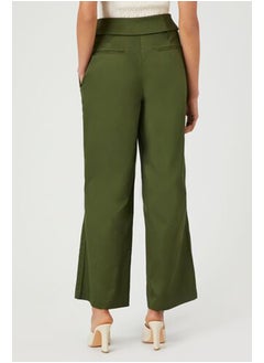 FOREVER 21 Satin Foldover Tie-Waist Pants  - Image 4