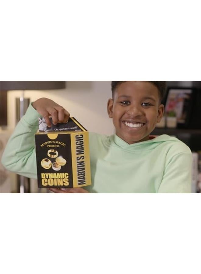 مارفينز ماجيك مجموعة الخدع المذهلة للعملات المعدنية الديناميكية، خدع سحرية مذهلة لمتعة الأطفال، تتضمن خدع سحرية مناسبة للأطفال بعمر 8 سنوات فما فوق - Image 3