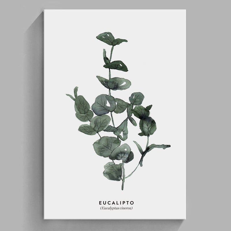 Living Room Decorative Painting Modern Simple Nordic Fresh Green Plant Leaves Restaurant Hanging Painting Apartment Homestay Mural Frameless Painting - Image 1