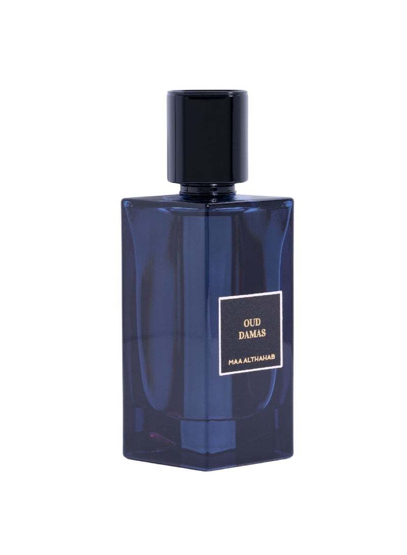 MAA ALTHAHAB Oud Damas EDP | Long-Lasting & Rich Oriental Oud Scent | 75 ML | For Men & Women Who Appreciate Depth & Elegance - Image 1