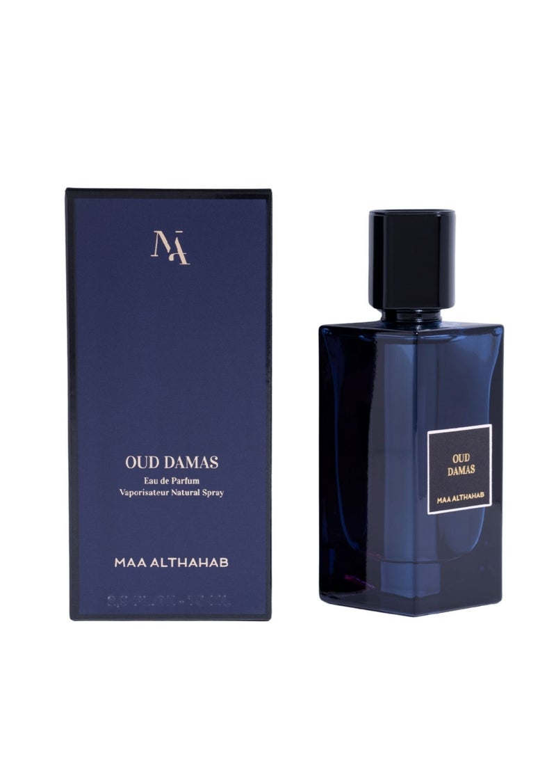 MAA ALTHAHAB Oud Damas EDP | Long-Lasting & Rich Oriental Oud Scent | 75 ML | For Men & Women Who Appreciate Depth & Elegance - Image 2