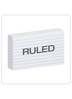 ATKET 100-Piece Ruled Index Card White 180gsm Thickness 15x10cm Size  - Image 2