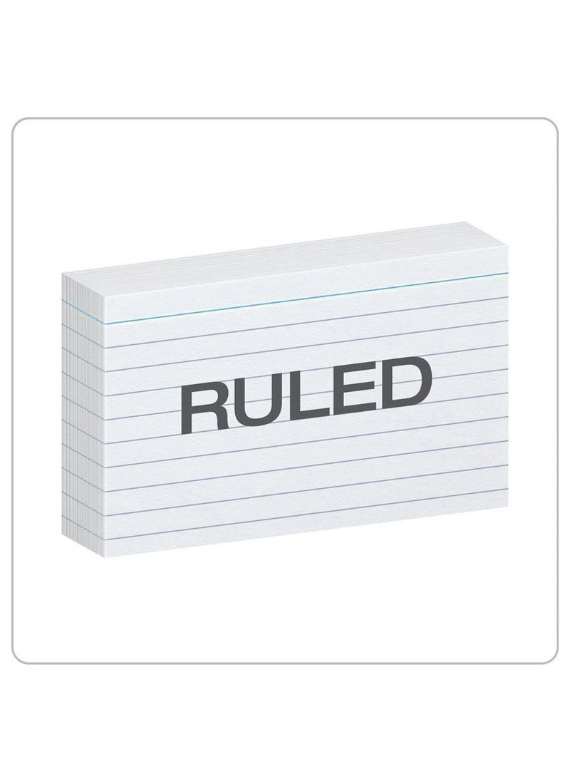 ATKET 100-Piece Ruled Index Card White 180gsm Thickness 15x10cm Size  - Image 2