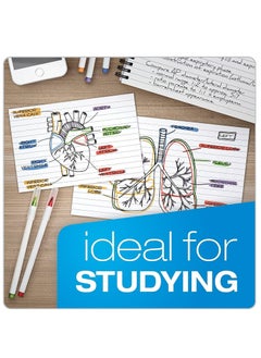 ATKET 100-Piece Ruled Index Card White 180gsm Thickness 15x10cm Size  - Image 5