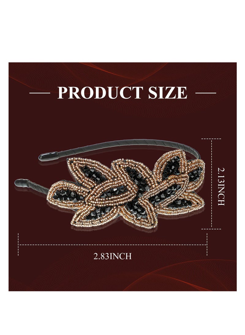 SYOSI 1920s Flapper Accessories for Women Gatsby Accessories Set Flapper Headband Gloves Costume for Girl Party  - Image 3