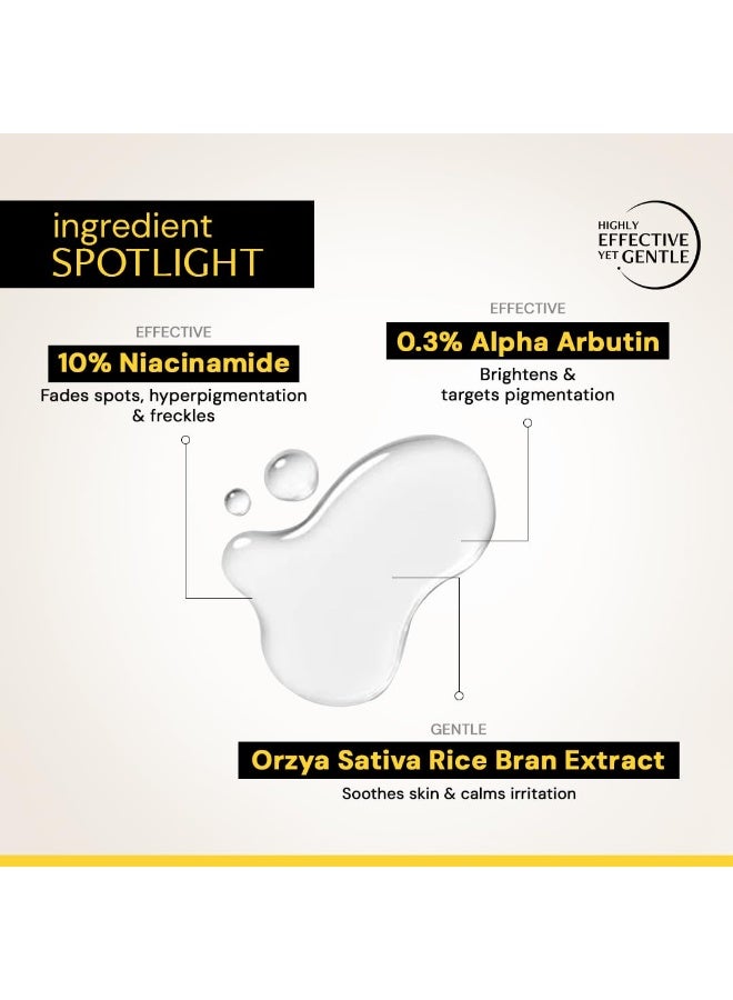 Deconstruct Brightening Serum with 10% Niacinamide Serum with 0.3% Alpha Arbutin | Brightens skin, treats dullness, reduces tan | Lightweight, non-irritating & beginner-friendly formula|30ml - Image 3