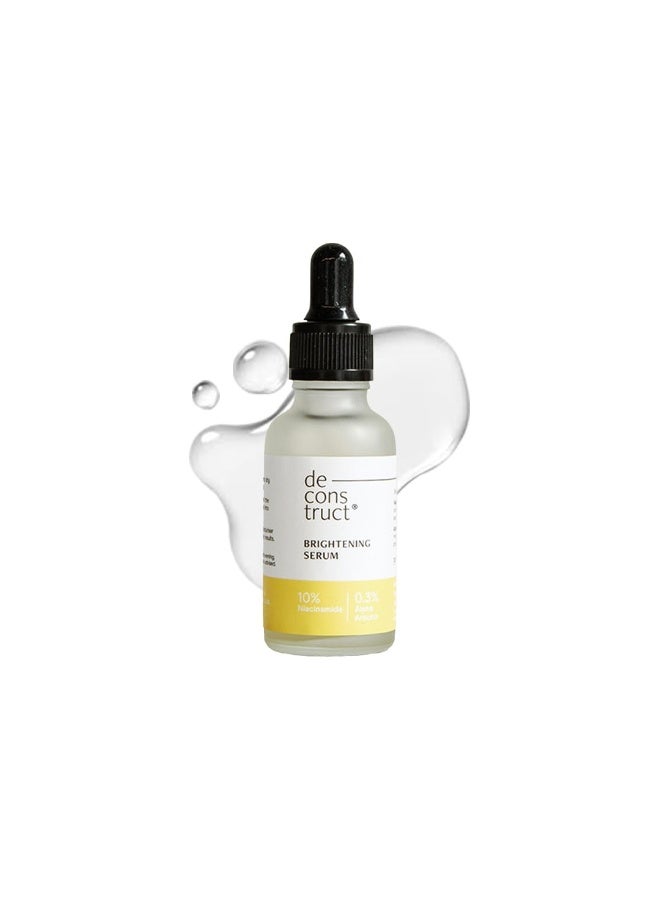 Deconstruct Brightening Serum with 10% Niacinamide Serum with 0.3% Alpha Arbutin | Brightens skin, treats dullness, reduces tan | Lightweight, non-irritating & beginner-friendly formula|30ml - Image 1