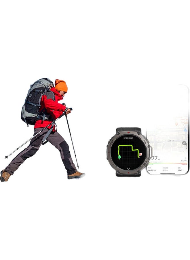 Kpep [Professional Sports] Six-Star Dual-Frequency Positioning For Hiking, Running, Trail Running, Swimming, Speed Training, Sports Trajectory, Triathlon, Blood Oxygen, Heart Rate, Outdoor Sports Smartwatch - Image 2