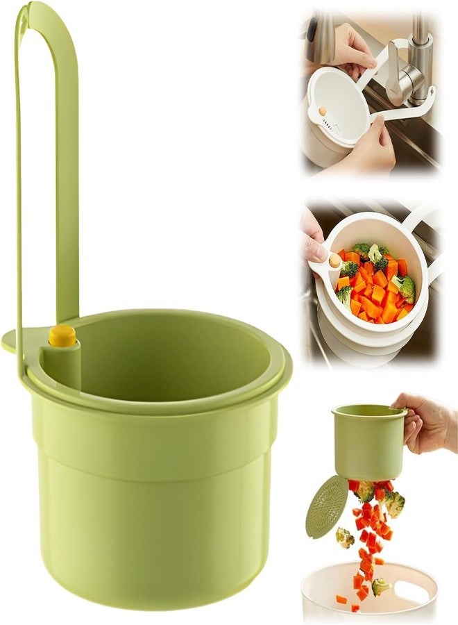 Qutipek Kitchen Sink Strainer Basket Double Layer Sink Drainer Basket Food Waste Filter Easy to Clean Sink Filter - Prevents Clogs - Image 1