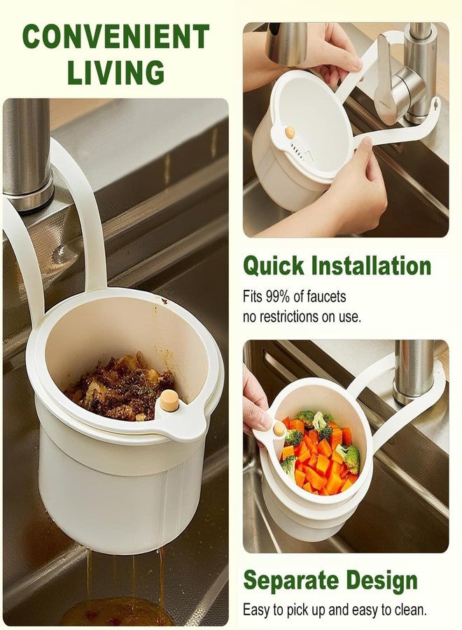 Qutipek Kitchen Sink Strainer Basket Double Layer Sink Drainer Basket Food Waste Filter Easy to Clean Sink Filter - Prevents Clogs - Image 4