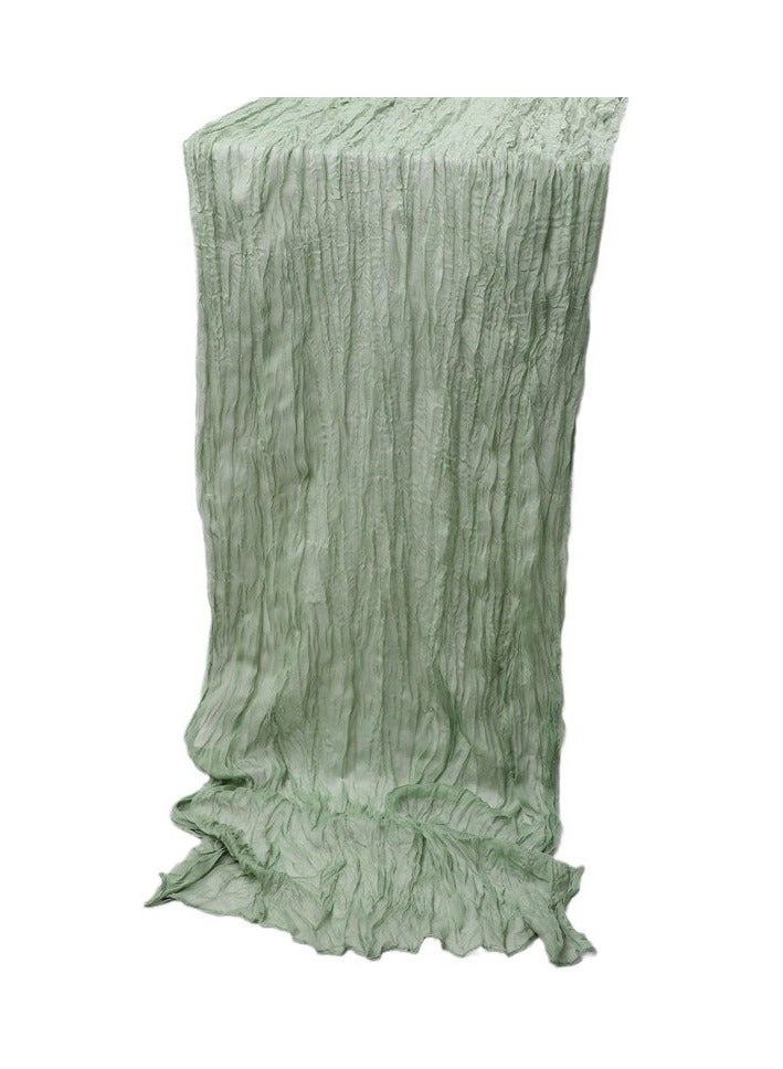 Green Translucent Chessboard Table Runner – 90×300CM Wedding, Bridal Shower & Party Decoration - Image 5