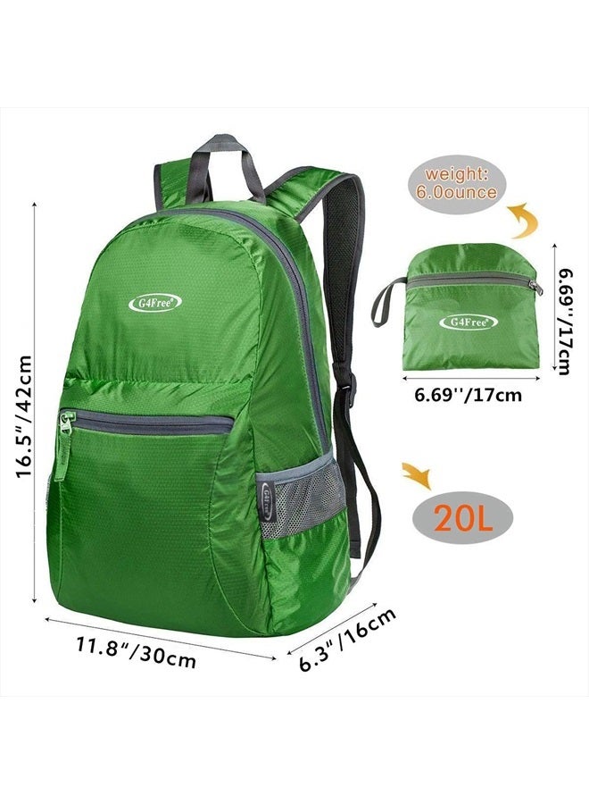 G4Free 20L Lightweight Packable Backpack Travel Hiking Daypack Foldable Backpack for Men Women - Image 2