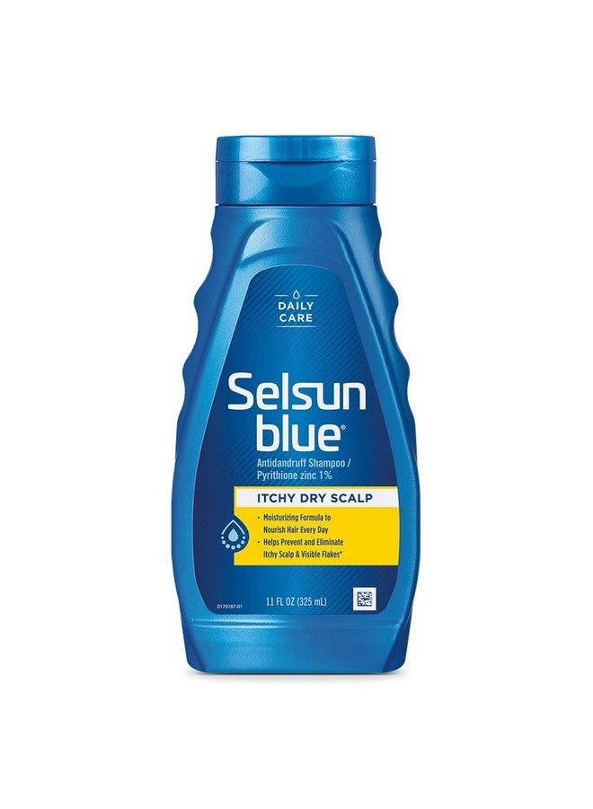 Selsun blue Itchy Dry Scalp Antidandruff Shampoo 11 Fl. Oz. Extrahydrating Formula Pyrithione Zinc 1% - Image 1