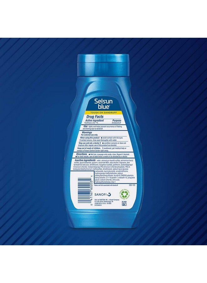 Selsun blue Itchy Dry Scalp Antidandruff Shampoo 11 Fl. Oz. Extrahydrating Formula Pyrithione Zinc 1% - Image 3