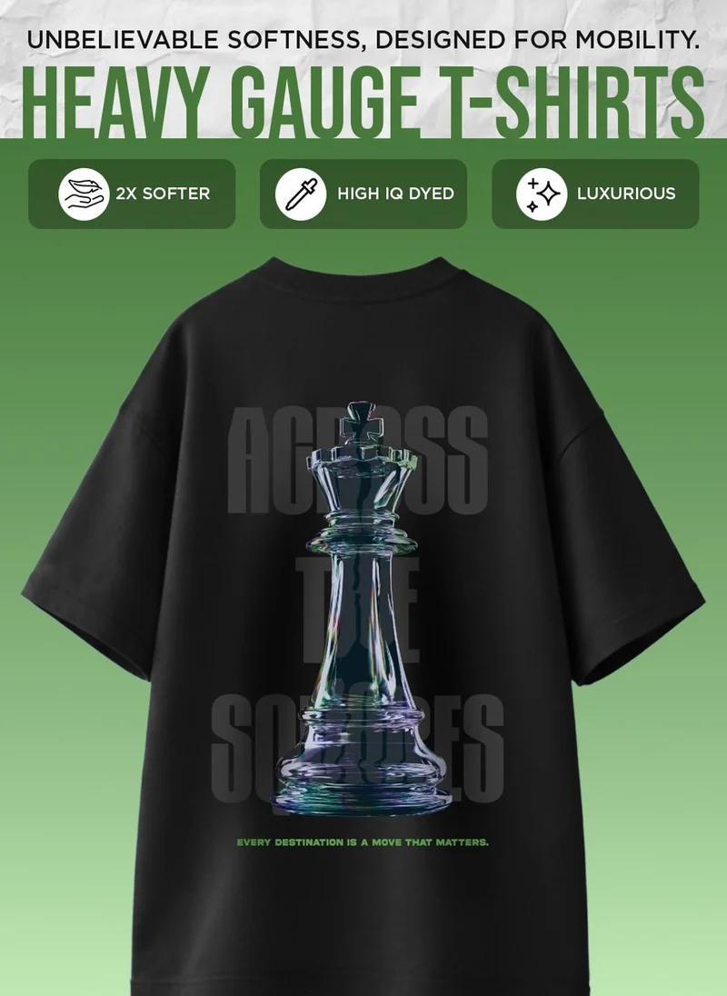 NOBERO Black NOBERO Men's Premium Oversized Printed T-Shirt for Men | Best Price UAE